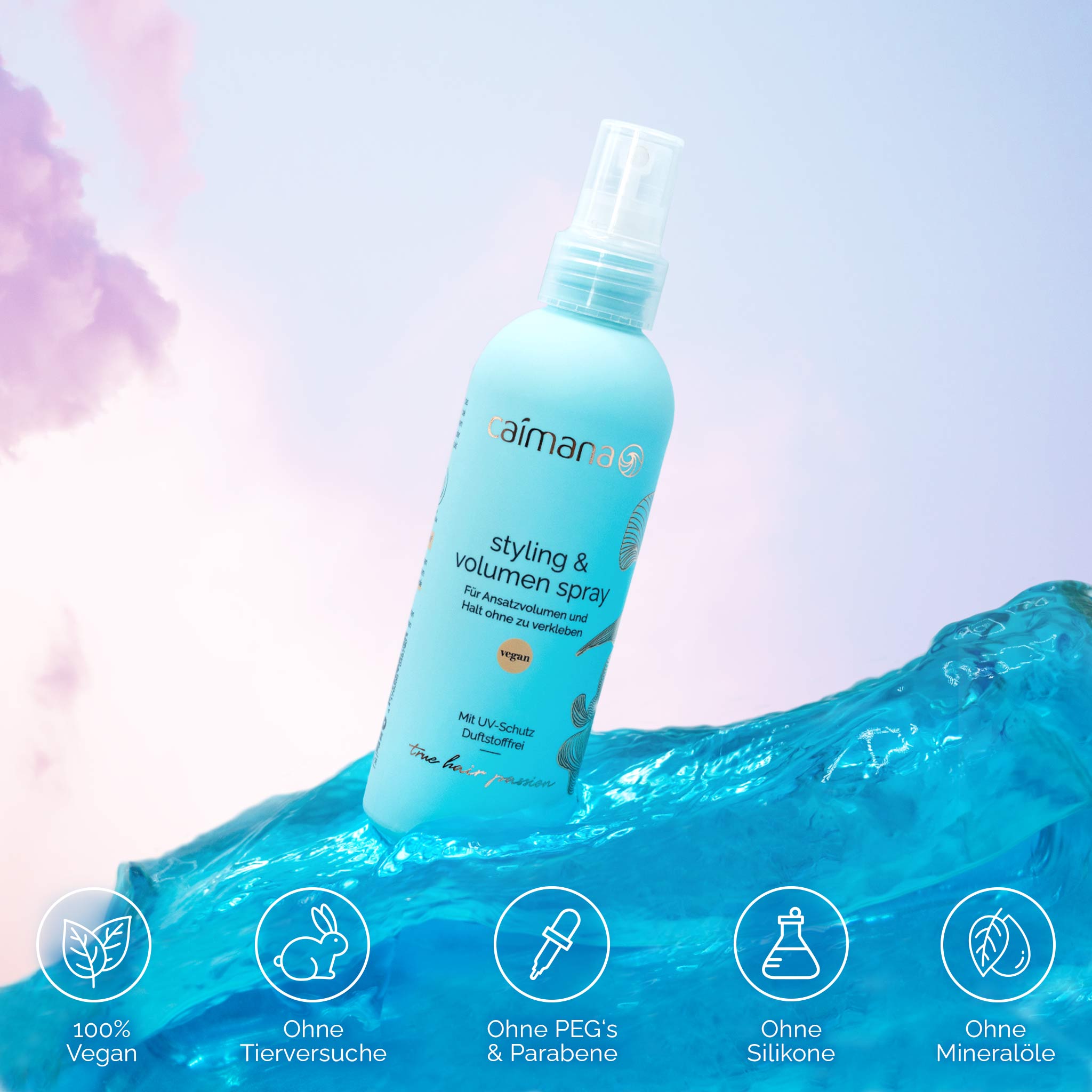 Volumen-Spray für feines Haar